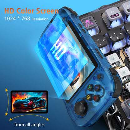 NEW 4.2inch R46H Retro Handheld Game Console Linux System 64G/128G IPS Screen Two-player WIFI Game Console Portable Pocket R46S