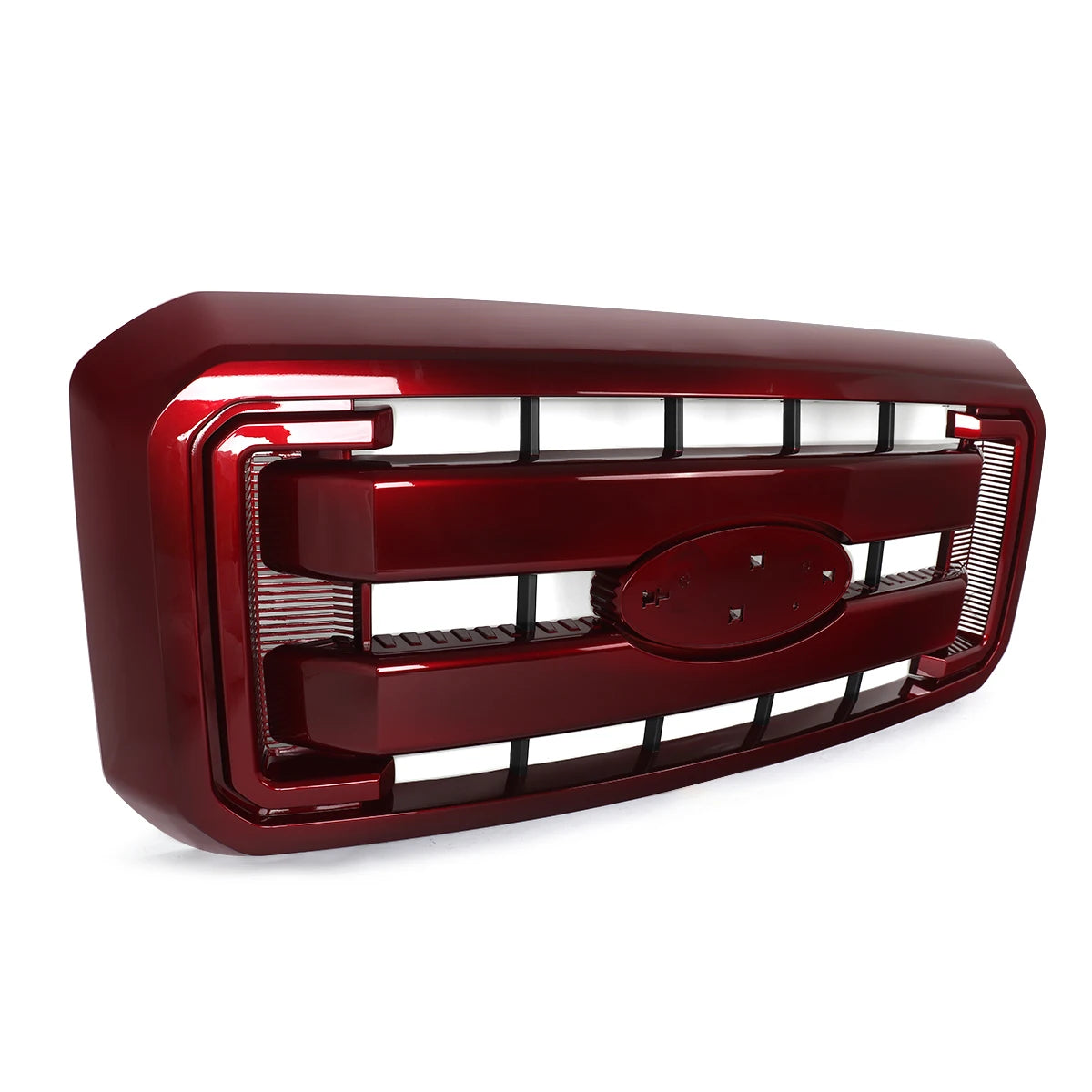 Ruby Red Grille for 2011-2016 Ford F250 F350 F450 F550 Super Duty XLT King Lariat Car Upper Bumper Hood Mesh Racing Grills