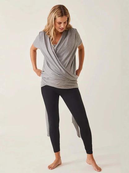 Pregnant Woman Tops Safety Kangaroo Baby Carrier Clothes Summer Mother Father Babysitting Feeding Parenting Nursing T-Shirt