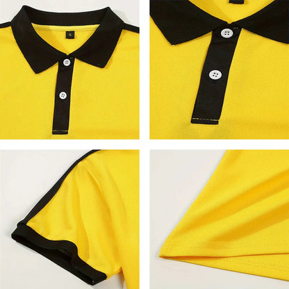 Summer men's short sleeved polo shirt business office lapel shirt Men's sports and casual top European and American plus size