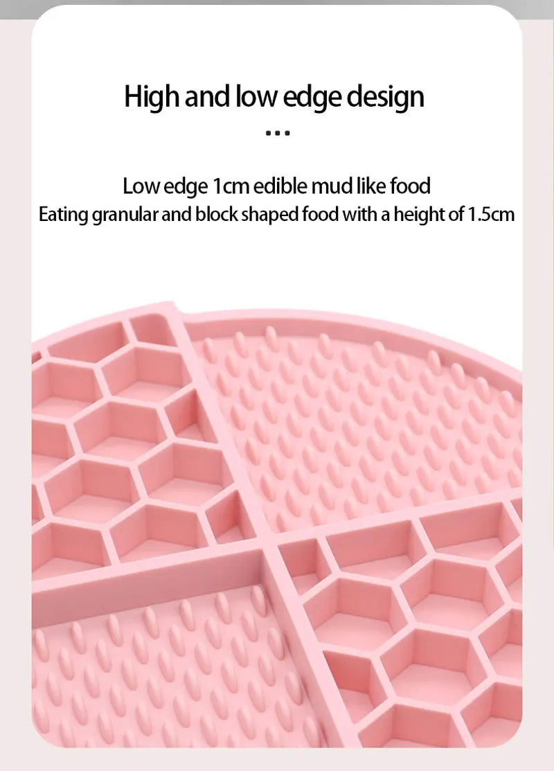 Pet Supplies Silicone Licking Mat Cat Slow Feeder With Suction Cup Slow Feeding Pad Dog Licking Pad Anxiety-relieving Utensils