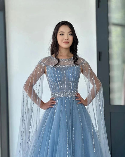 Dubai Evening Dress for Luxury Wedding Party Dress Women Elegant Luxury Customized Prom Party Cocktail Evening Long Dresses 2025