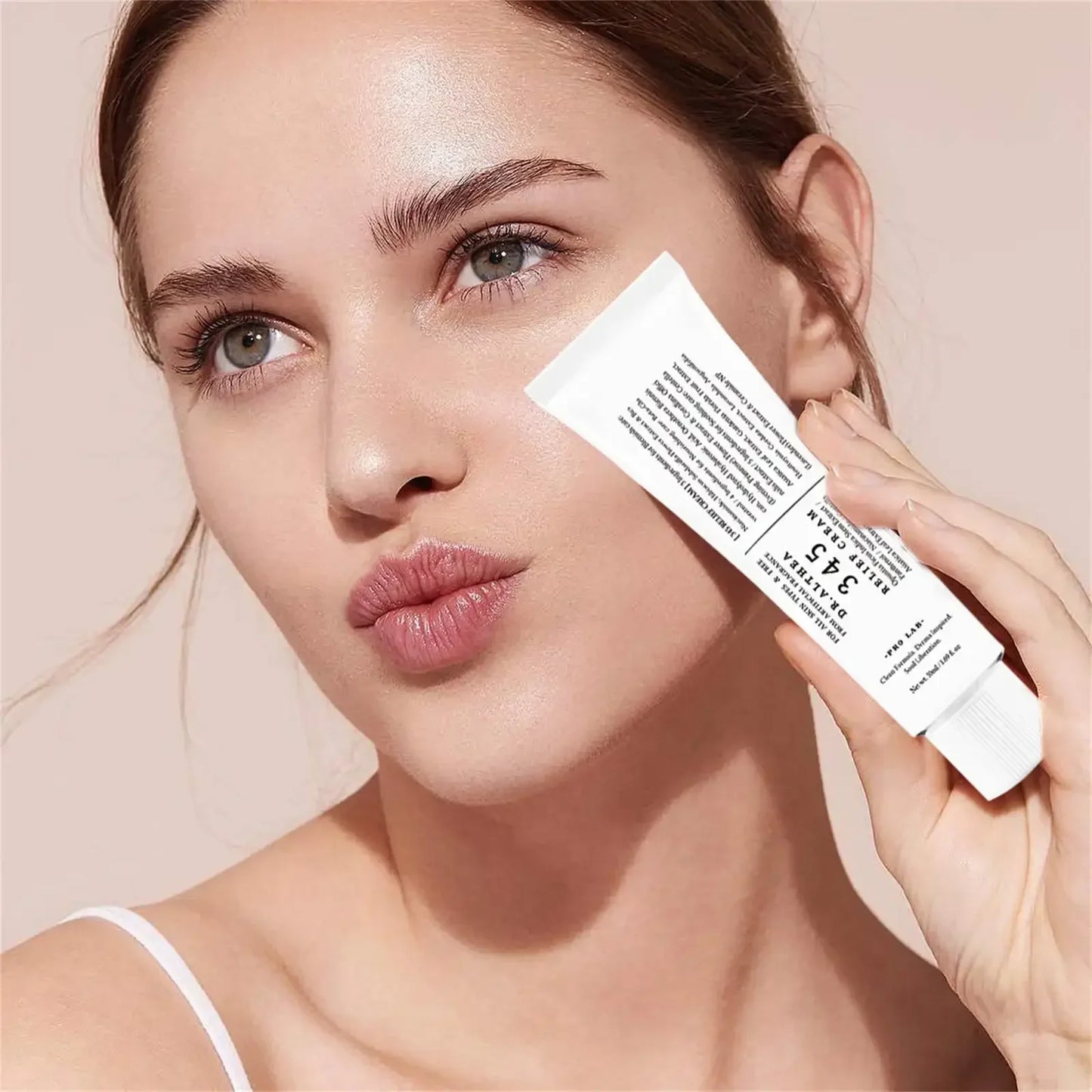 345 Face Moisturizer 50ml, Daily Soothing Cream for Skin Recovery, Brightening, and Calming, Gentle for All Skin Types