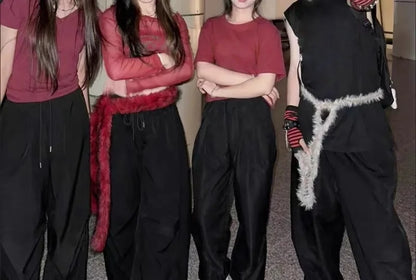 New Spicy Girl Subculture Plush Waist Belt Women Cute Furry Warm Scarf Y2K Sexy Long Faux Fur Waist Punk Dancing Prop 180 cm