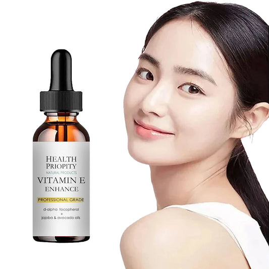 Vitamin E skin oil 100% natural facial essence moisturizes and tightens skin, reduces fine lines and spots, brightens skin tone