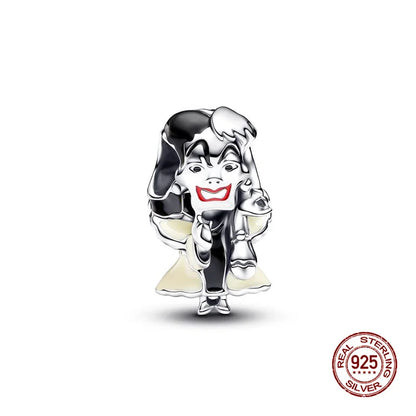 Charms 925 Silver Disney Series-Witch Charms Beads Fits 3mm Original Bracelet Necklace Womens DIY Fine Jewelry Gift Hot Sale