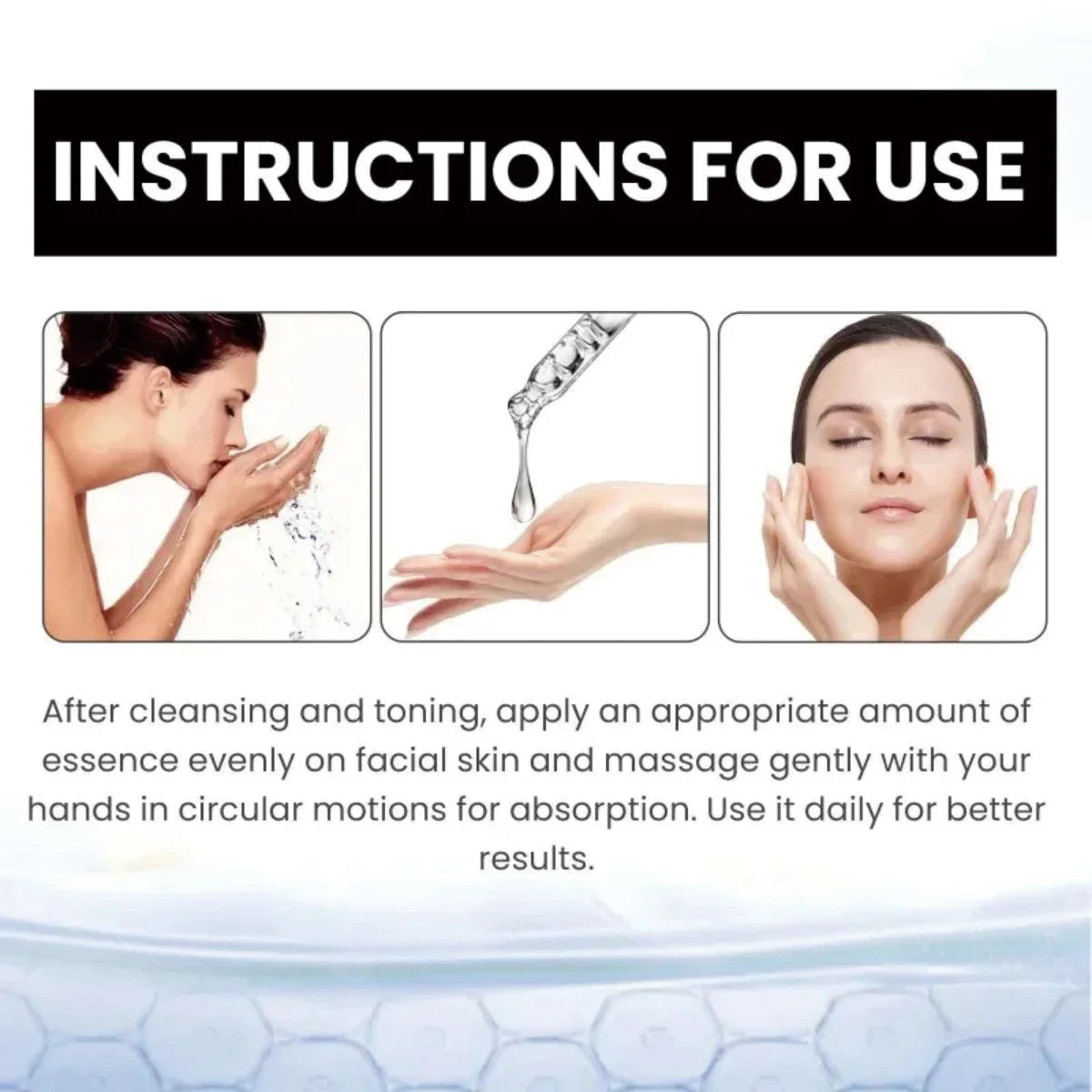 Collagen+Vitamin E Face essence Moisturizing and Oil Control Acne Relapses in the Future and Brightens Skin