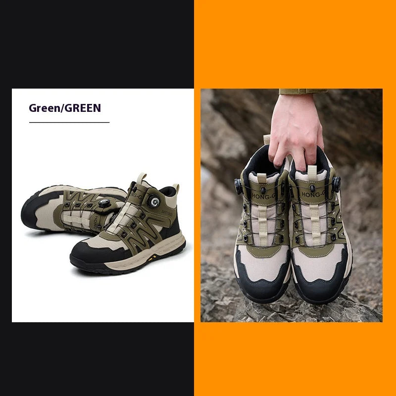 New Safety Boots Men Work Indestructible Shoes Sneakers Steel Toe Protective Boots Anti-smash Anti-puncture Work Tactical Boots