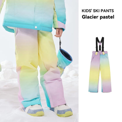 VECTOR Ski Pants Boys Girls Children Outdoor High-quality Windproof, Waterproof and Warm Snow Winter Ski Snowboard Pants Brand