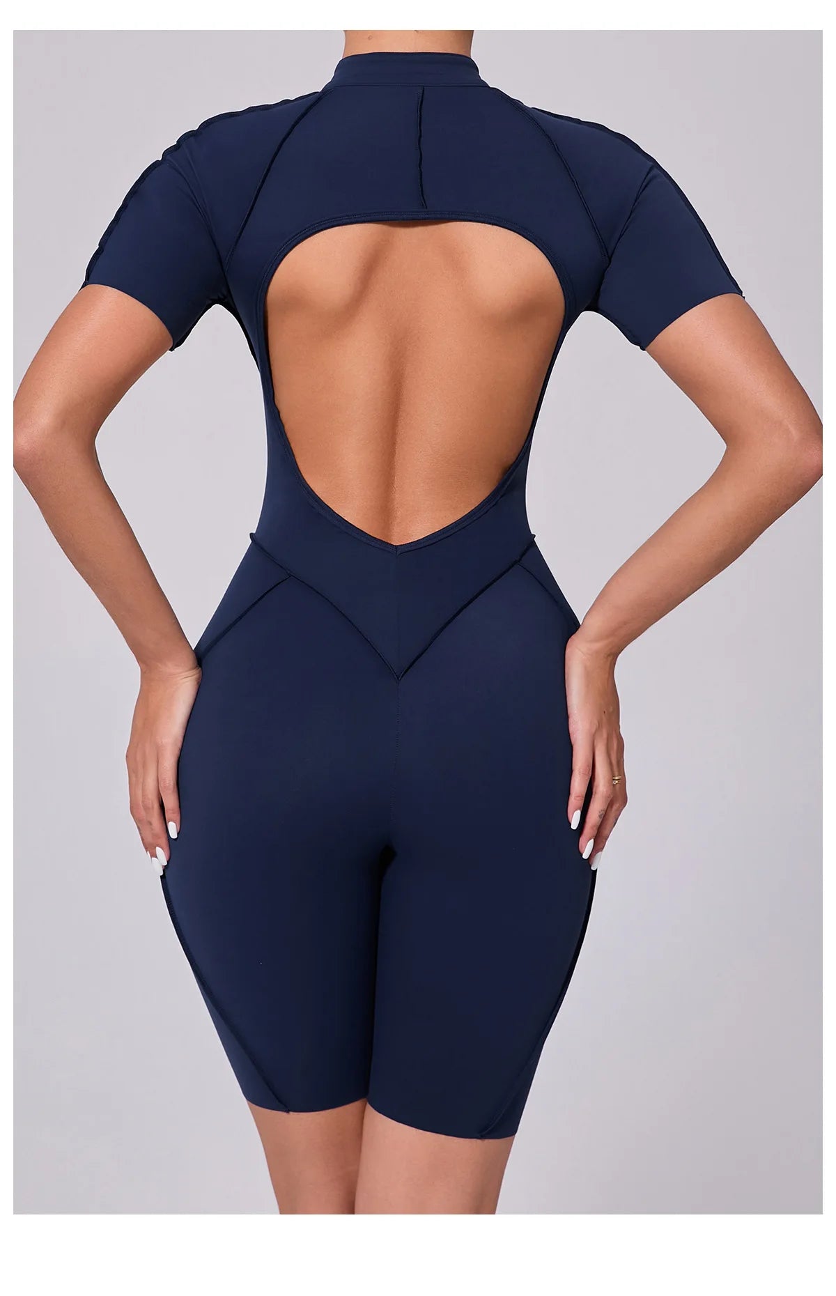 Gym Romper Women's Sports Jumpsuit Yoga Set Fitness Combination Lift Buttocks Bare Back High Elasticity Gym Sexy Sports Jumpsuit