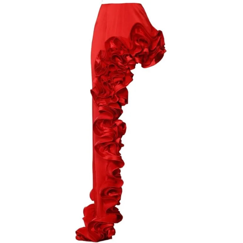 Bikini Bodysuit Swimwear Women With Skirt Bathing Suit Summer New Ruffle Splice Print Beachwear Holiday Bikini Cover Ups Outfits