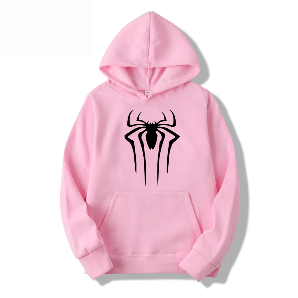 Fashion brand men's hoodie casual hoodie sportswear men's/women's top printed spider hoodie