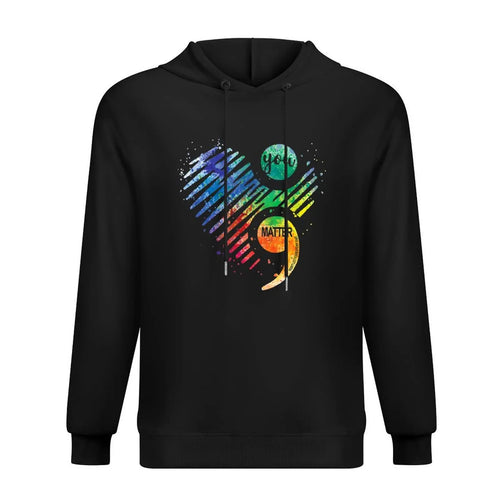 Suicide Prevention Awareness Heart Hoodie men's sweat-shirt set japanese style men's coat new in hoodies & sweat-shirt