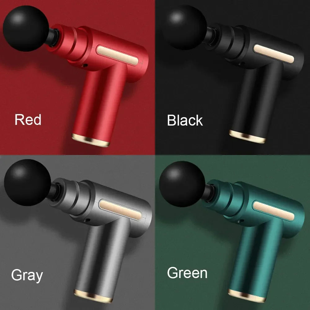 Fascia Gun Muscle Massagers Pistol Vibration Penetration Deep Tissue Massage Gun Shock Body Neck Massager Relaxation Treatment