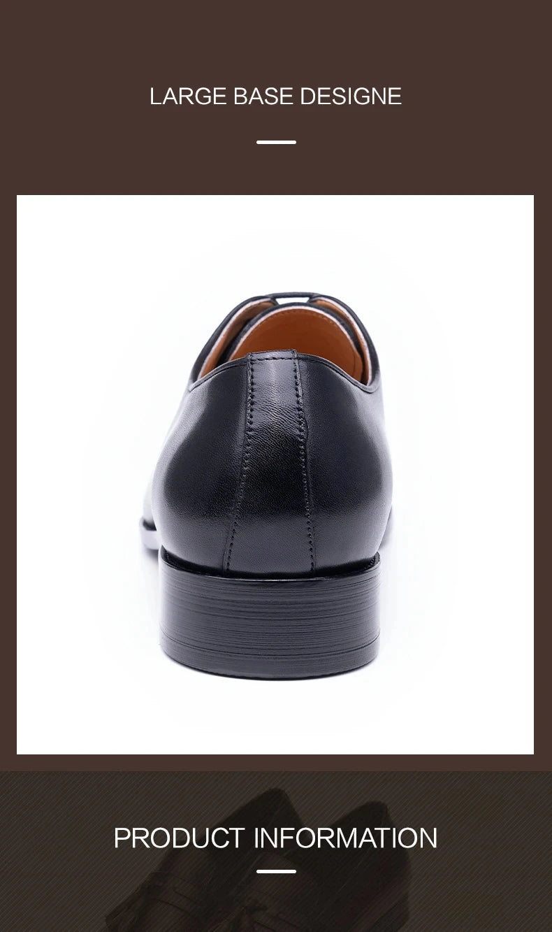 Successful Men's Leather Shoes High Quality Handmade Oxford Casual Business Office Work Shoes For Gentalman Lace Up Comfortable