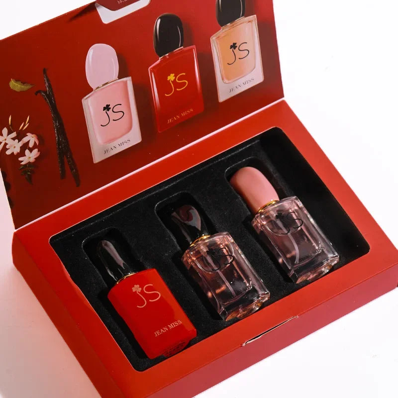 3*30ML Set of Floral Scented Perfume for Women Men Scent Lasting Fragrance Pheromone Eau De Parfum High Quality Gift Box
