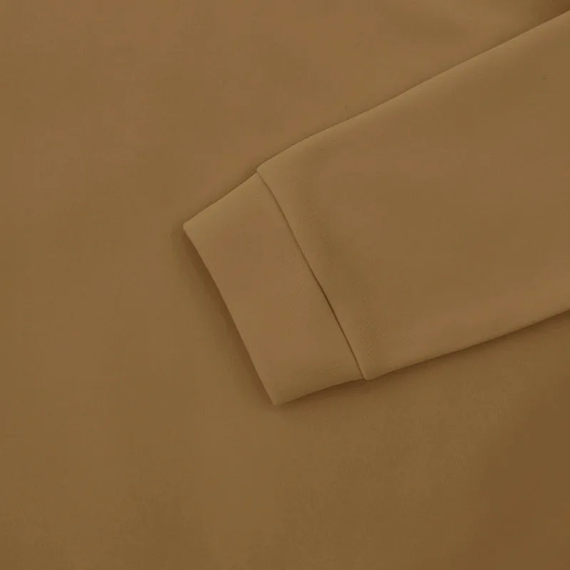 American autumn and winter heavy fleece long-sleeved men's sweater half zipper loose stand-up collar pullover men's sweater