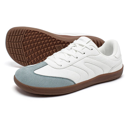 HOBIBEAR Barefoot Wide Toe Sneakers Unisex Zero Drop Minimalist Canvas Shoes Non Slip Lace Up Walking Sneaker