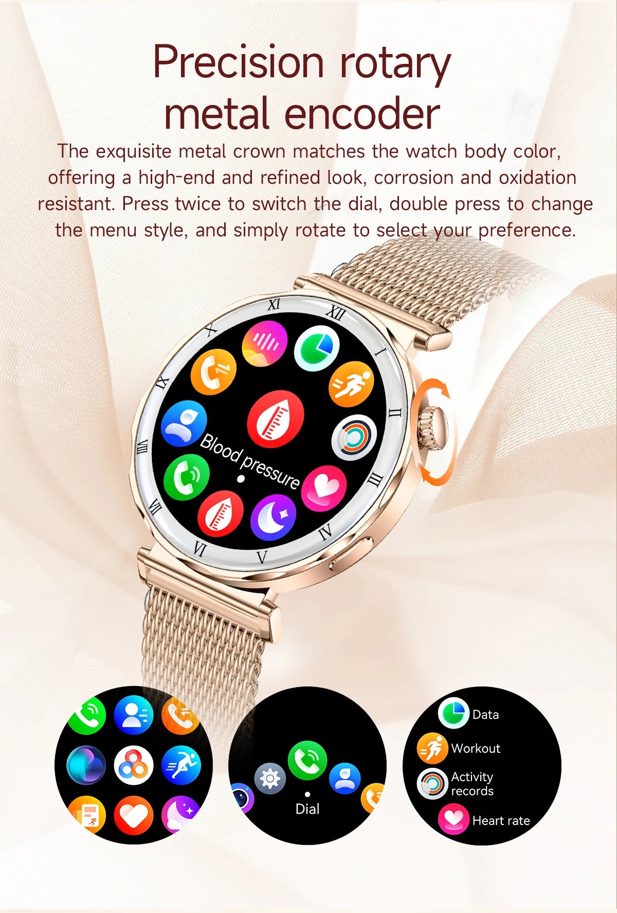 LIGE New Ultra Thin Smart Watch Women Screen Always Display Time Diamond Luxury Bracelet Voice Calling AMOLED Smartwatch Ladies