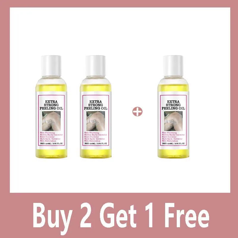 Yellow Peeling Lotion Oil 100% Organic Bleaching Dark Skin Exfoliating Whitening Nourishing Hyaluronic Acid Moisturiz Body Scrub