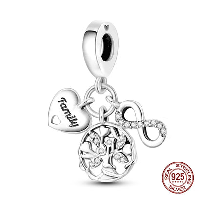 Charms 925 Silver Disney Series-Witch Charms Beads Fits 3mm Original Bracelet Necklace Womens DIY Fine Jewelry Gift Hot Sale