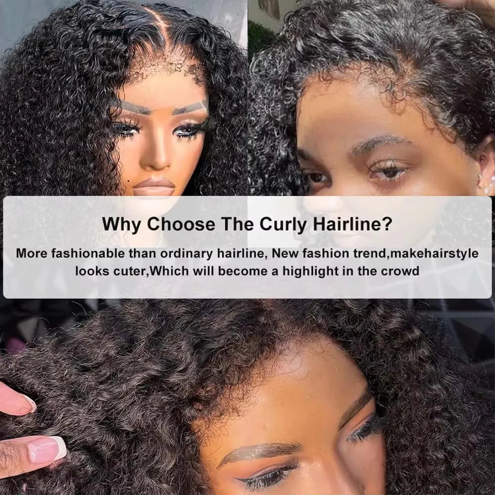 Kinky Curly Wig Human Hair Lace Front Wig Curly Wigs 13x4 Lace Frontal Wig Frontal 13x6 Lace Curly Lace Front Human Hair Wig