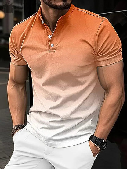 Summer New Men's Casual Sports Short Sleeved Polo Shirt Fashionable And Comfortable T-Shirt Men Breathable Polo Shirt Men's Tees