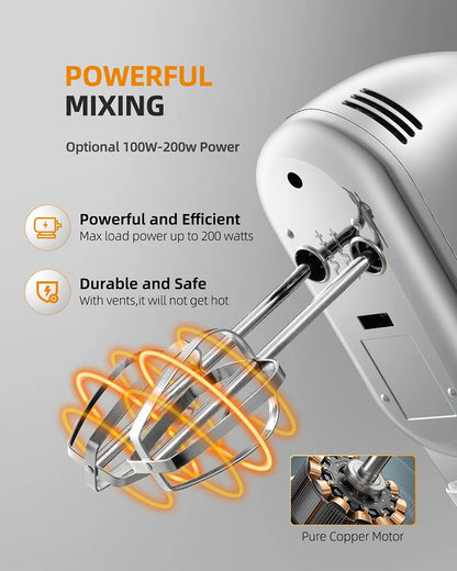 Custom Home Kitchen Electrica Batidora De Mano 7 Speed Food Flour Dough Cake Egg Beaters Handmixers Electric Held Hand Mixers