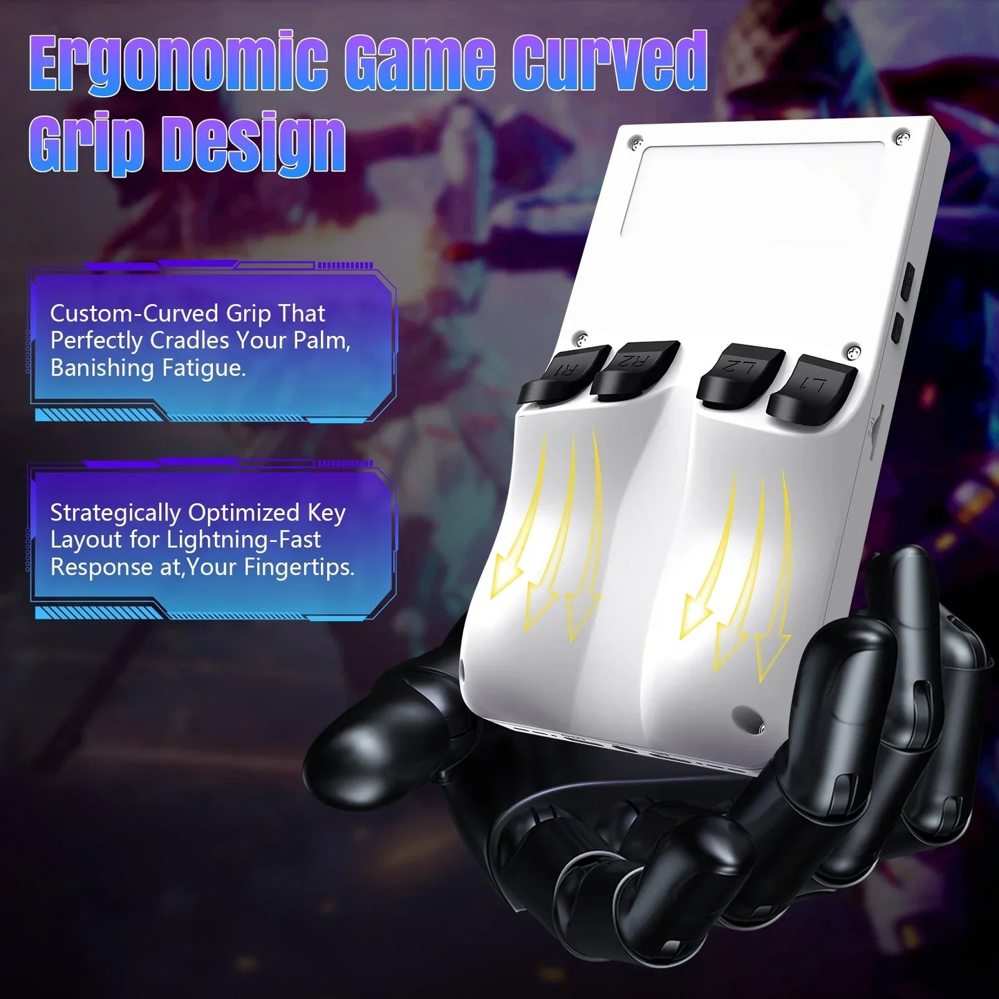 R36MAX Retro Handheld Game 4.0 Inch IPS Screen Console 64GB Portable Pocket Video Player For Children Gifts