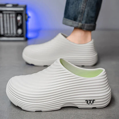 Waterproof Anti-skid Oil Proof Chef Kitchen Shoes Soft Working Footwear Without Steel Cap Clogs Garden Beach Shoes Summer