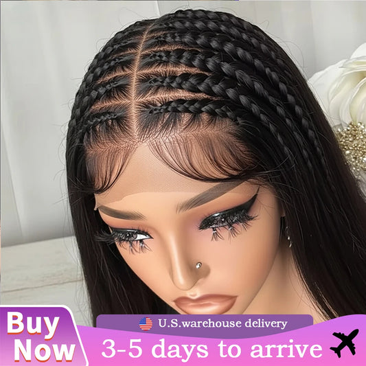 Straight 250 Density Real Full Lace Human Hair Wig Brazilian Pre Plucked 360 HD Full Lace Invisible Strap Snug Fit Wig For Women