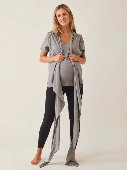 Pregnant Woman Tops Safety Kangaroo Baby Carrier Clothes Summer Mother Father Babysitting Feeding Parenting Nursing T-Shirt