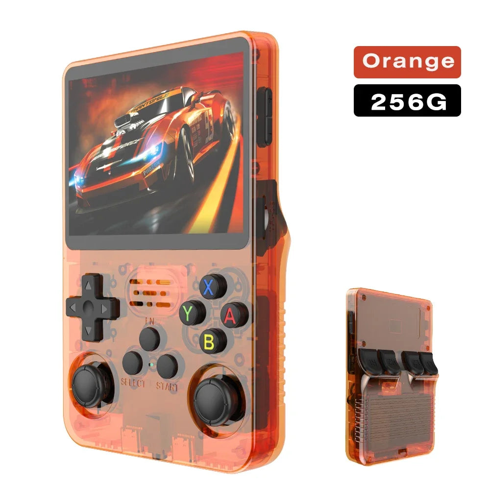 BOYHOM 256G/128G/64G R36S ARKOS 2.0 Retro Handheld Game Console 3.5'' IPS screen,Portable Pocket Game Player for  children gift