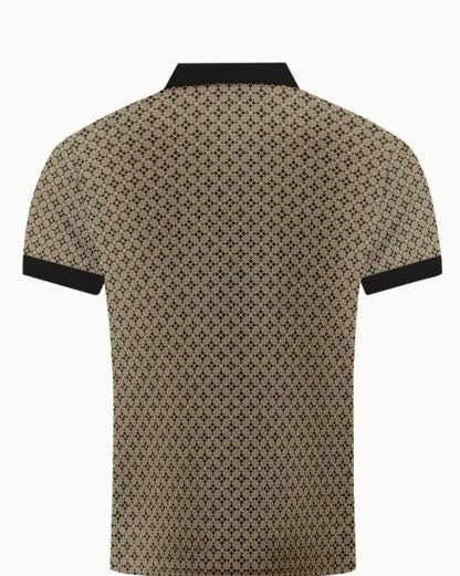 High Quality Men Polo Shirt Stripes Short Sleeve T-shirt Male Breathable Tops Business Turn Down Collar Streetwear Luxury Brand