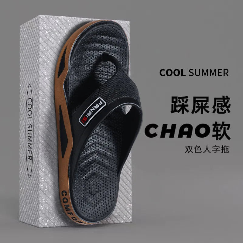 Summer Men's Flip-flops Sports Beach Sandals Men Casual Outdoor Fashion&trend Comfortable Shoes House Flip Flops Home Shoes