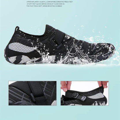 Men Women Elastic Beach Barefoot Seaside Aqua Shoe Quick-Dry Breathable Surf Wading Shoe Non Slip Upstream Swimming Water Shoe