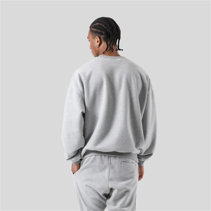 LYFT Classics Small LOGO Autumn Winter New O-neck Fleece Men Sweatshirt Loose Outdoor Sport Cotton Pullovers Multi Color Hoodies