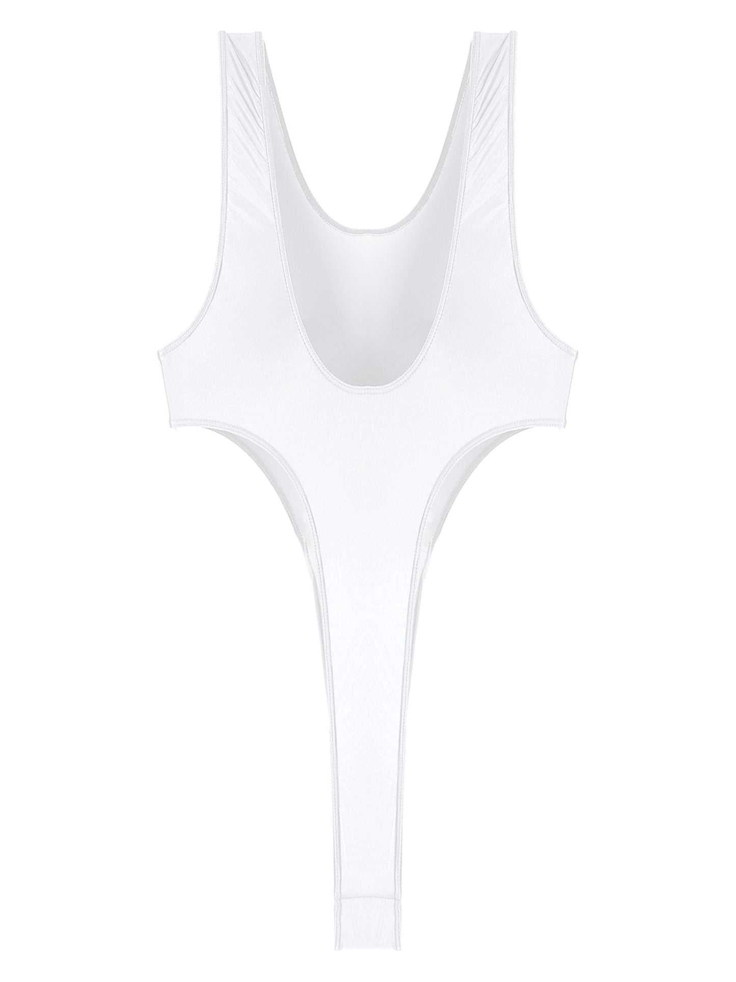 Womens Swimsuit 2022 New Glossy One-piece Swimming Bathing Suit Backless High Cut Bodysuit Sportwear Beachwear Swimwear