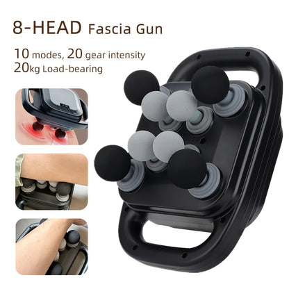 42-Heads Fascia Gun High-Frequency Vibration Body Massage Gun Back and Waist Massager Neck Shoulder Massager Muscle masajeador