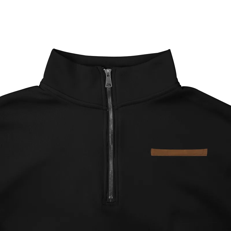 American autumn and winter heavy fleece long-sleeved men's sweater half zipper loose stand-up collar pullover men's sweater