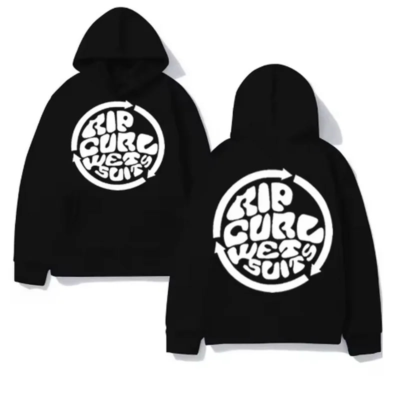 2025 Trend Rip Curl Autumn/Winter Hoodie Printed Men's Pullover Hoodie Hoodie Brand Jogger Long Sleeve Warm Sweatshirt Top