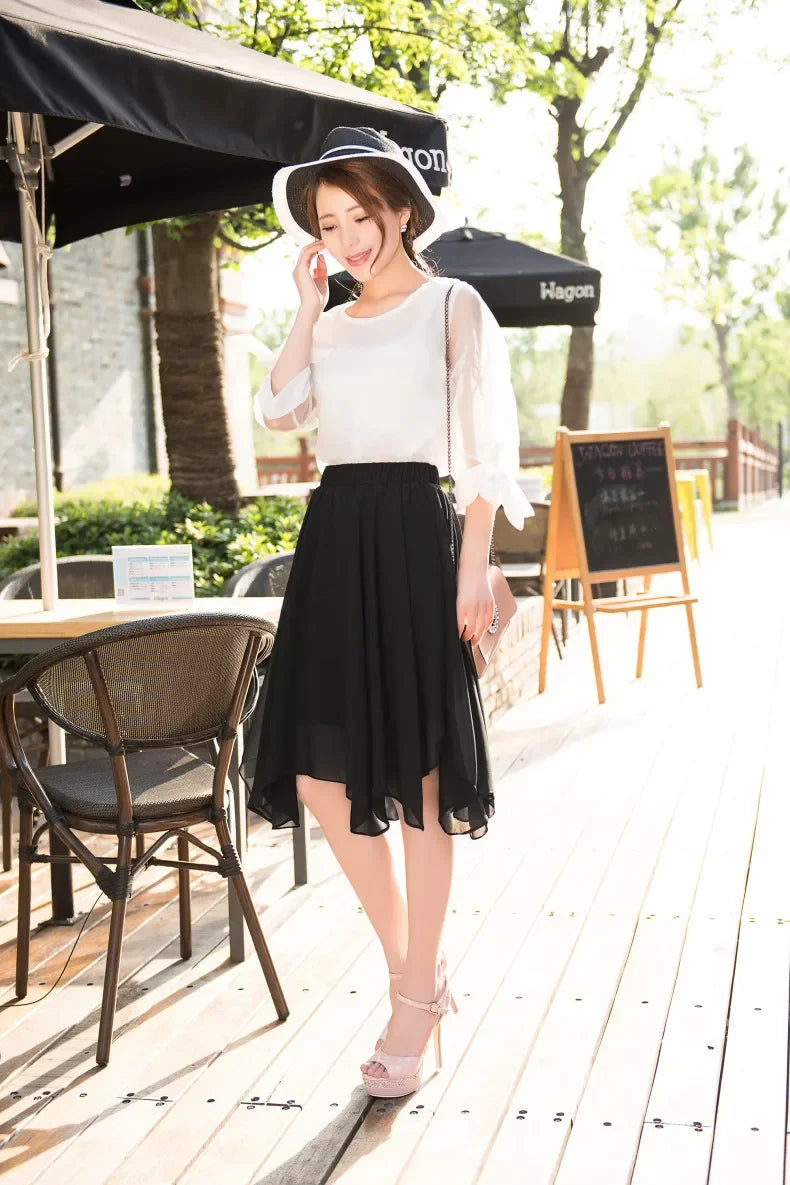A Line Female Skirts New In Women's Skirt Midi Modest High Quality Clothing Trend 2026 Cheap Aesthetic Luxury Elegant Vintage V