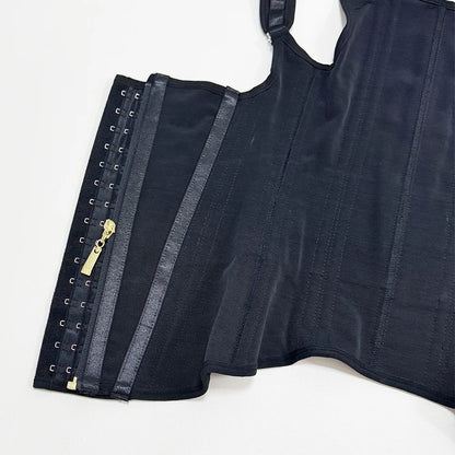 Body Shaper Shapewear Women Double Tummy Control Compression Waist Trainer Corset Adjustable Zipper and Hook-eyes Flat Belly