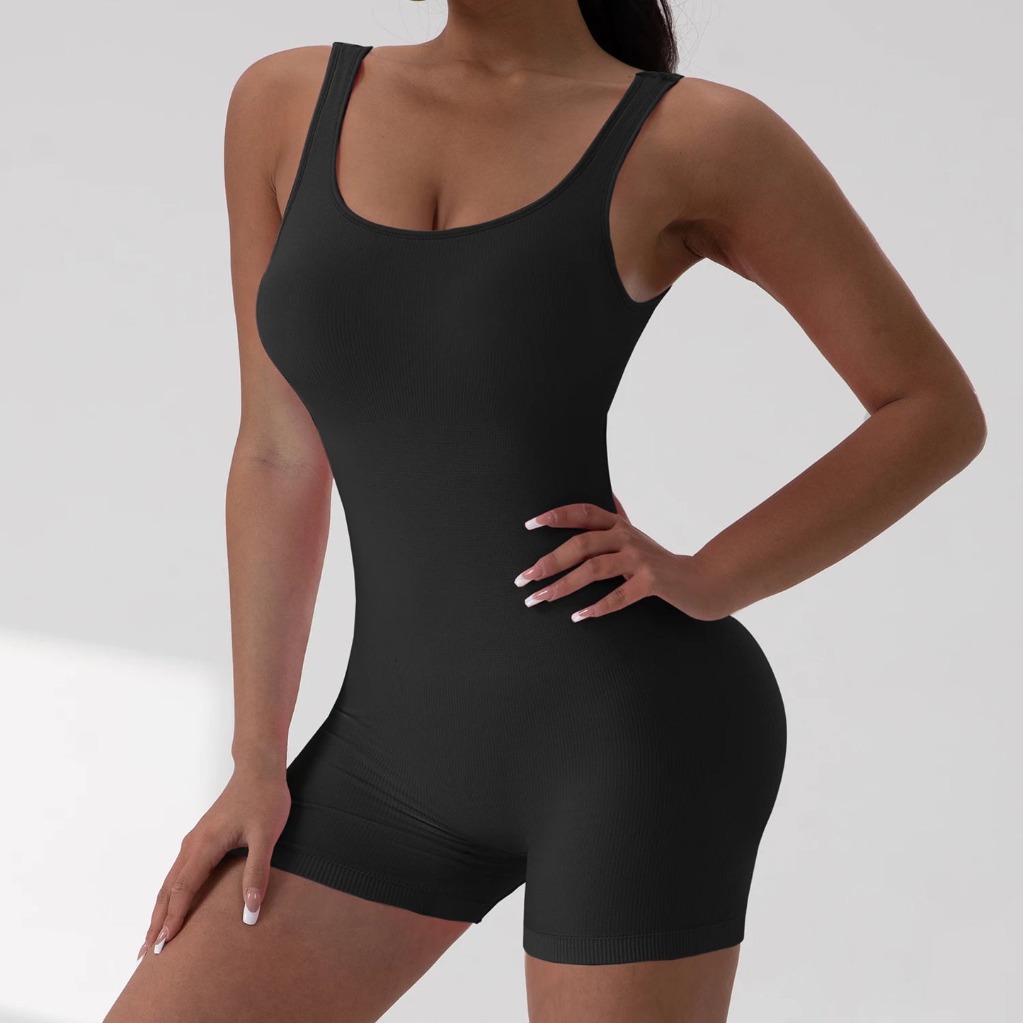 Sexy Backless Jumpsuits Women Sports Fitness Summer Fashion New Rompers Slim Casual Hollow Out Back Gym Bodysuit