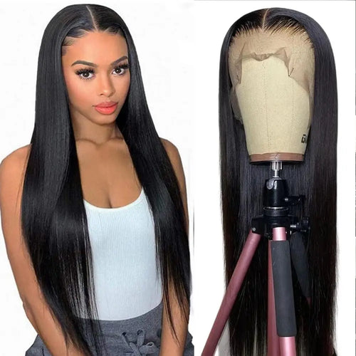 30 32 34 36 38 Inch Bone Straight Lace Front Wigs Human Hair 13x6 13x4 HD Lace Frontal Wig Human Hair Lace Frontal Wigs