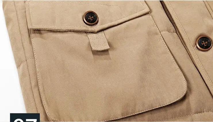 New Men Winter Fleece Warm Thick Windproof Parkas Jackets Coat Men Autumn Fashion Hooded Casual Parkas Men