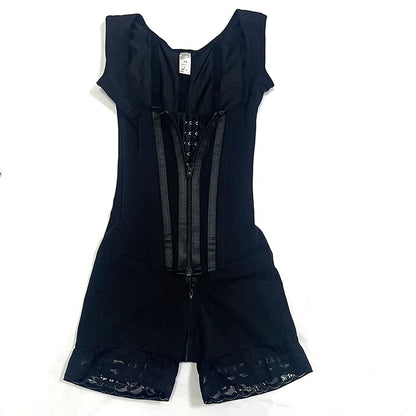 Body Shaper Women Colombian Fajas Shapewear Bodysuit 9-bone High Compression Girdles Double Tummy Control Full Body Open Crotch