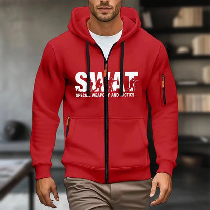 Mens Hoodies Sweatshirt New Casual Long Sleeve Hoodie Men Zipper Cardigan Hooded Sweatshirts