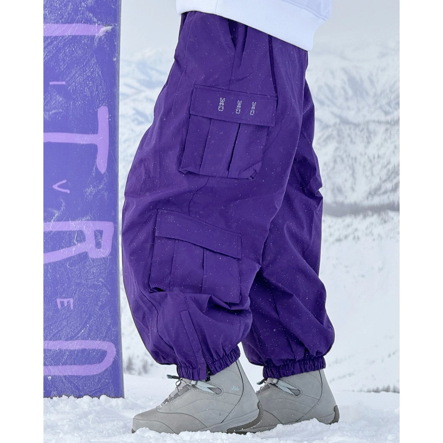 Oversize Winter Ski Pants 3L Snowboard Pant Thicken Thermal Waterproof Breathable Outdoor Sports Warm Women's Men's Ski Trousers