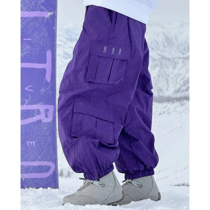 Oversize Winter Ski Pants 3L Snowboard Pant Thicken Thermal Waterproof Breathable Outdoor Sports Warm Women's Men's Ski Trousers
